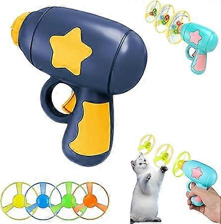 Funny Cat Kidcraft Playset Flying Helicopter Sports Disk Shooter Interactive Cat Tracks Cat Pets Cat Chasing Interactive Training