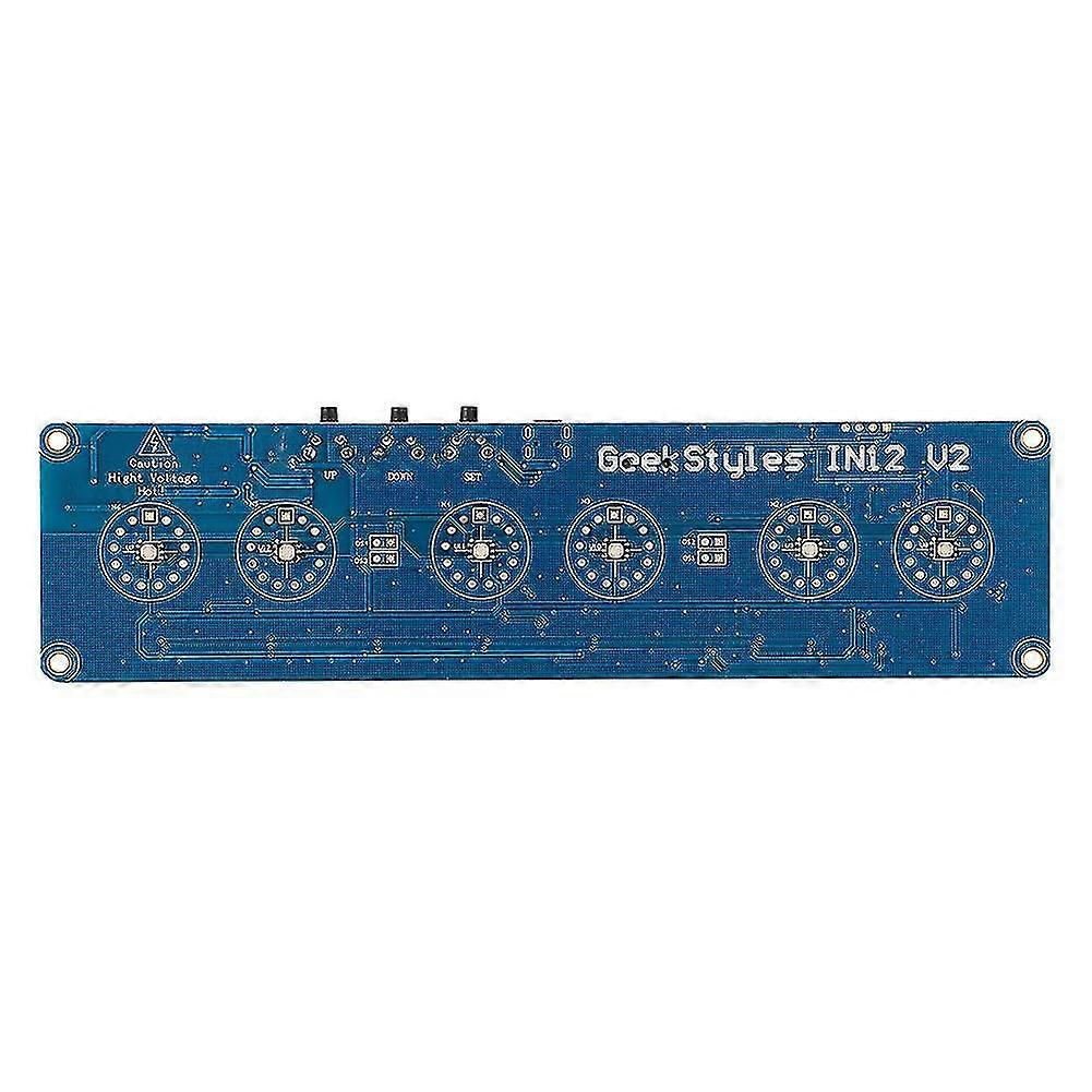 High Precision DIY Glow Tube Digital Clock Module Board - Blue USB Interface IN14 PCB