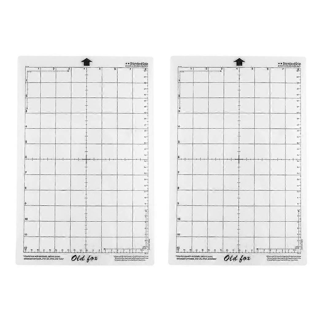 6pcs Replacement Cutting Mat Adhesive Mat With Measuring Grid 8 By 12-inch