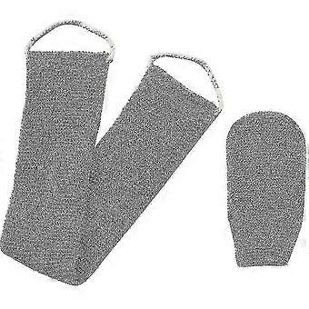 Hemp Back Scrubber, 100% Exfoliating Back S With Mitt, Exfoliating Loofah Back Scrubber-ZZY