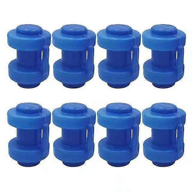 Trampoline Pole Caps, Durable Trampoline Enclosure Pole Caps, Thickened Trampoline Cover Cap For Net Hook Trampoline Supply(8pcs, blue)