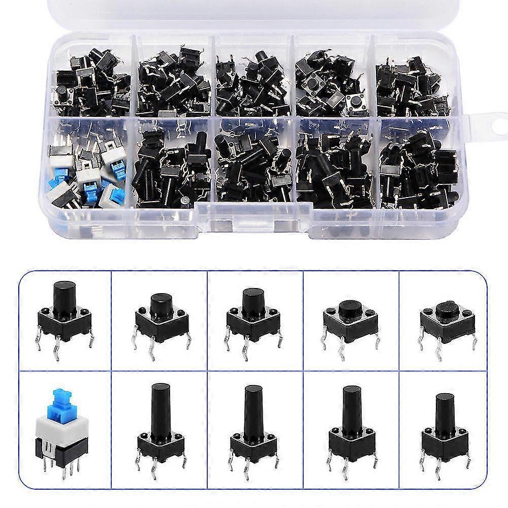 180 x micro push-button micro switch micro mini switch box assortment