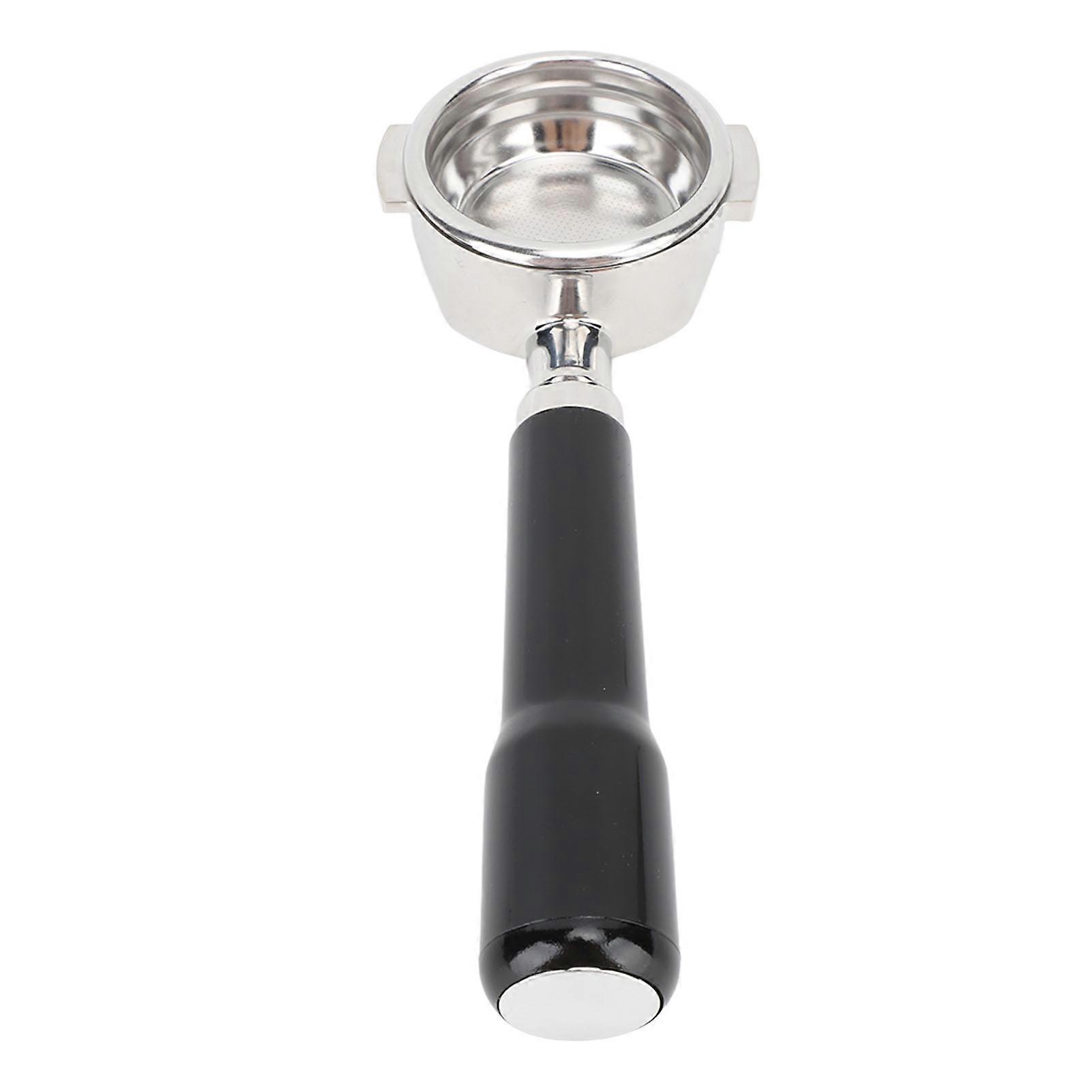 58mm Bottomless Portafilter 304 Stainless Steel Hollow Bottomless Filter Holder Portafilter with ABS Handle for Expobar E61 Coffee Machine