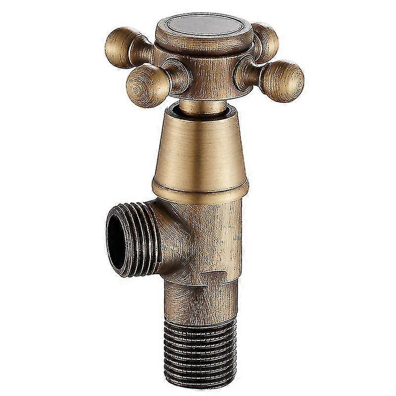 Angle Valve For Faucet Interface (1 - Copper Color)