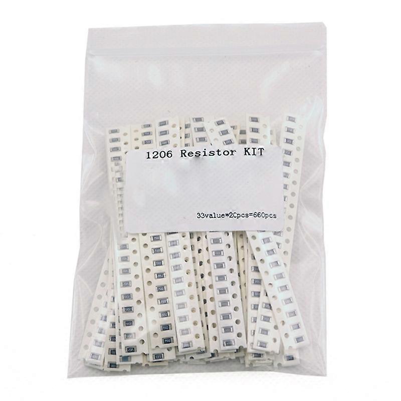 Assorted Set of 33 Specifications Chip Resistors for DIY Electronics Projects