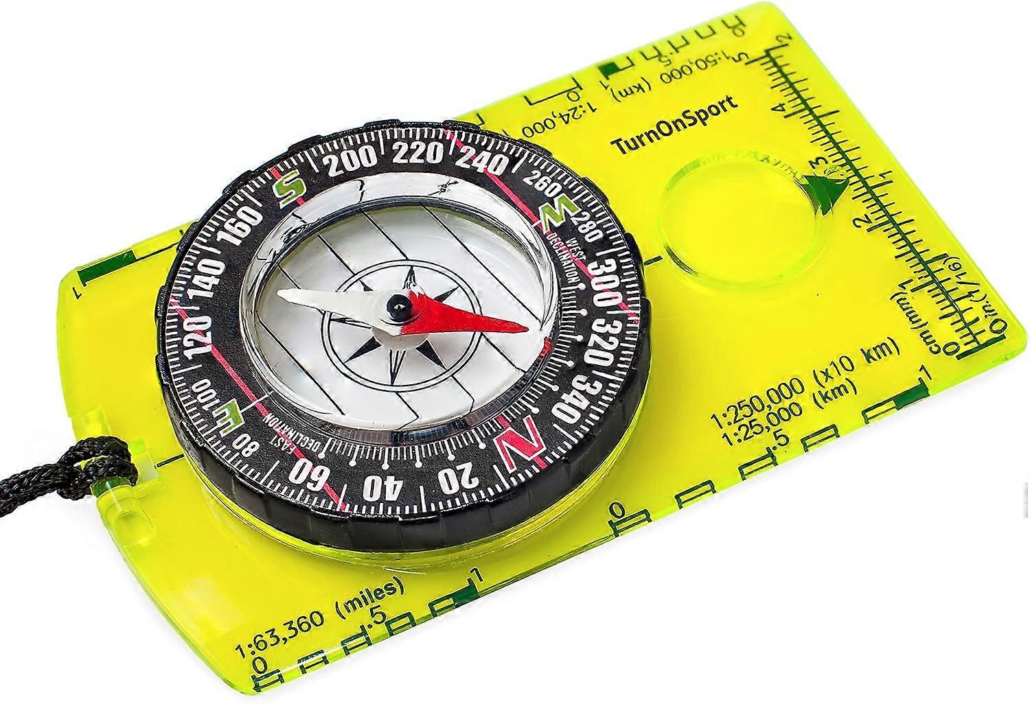 Multifunctional Compass Acrylic Compass Map Ruler Orienteering Compass Hiking Compass - Advanced Scouting Compass Camping Navigation - Scouting Compas