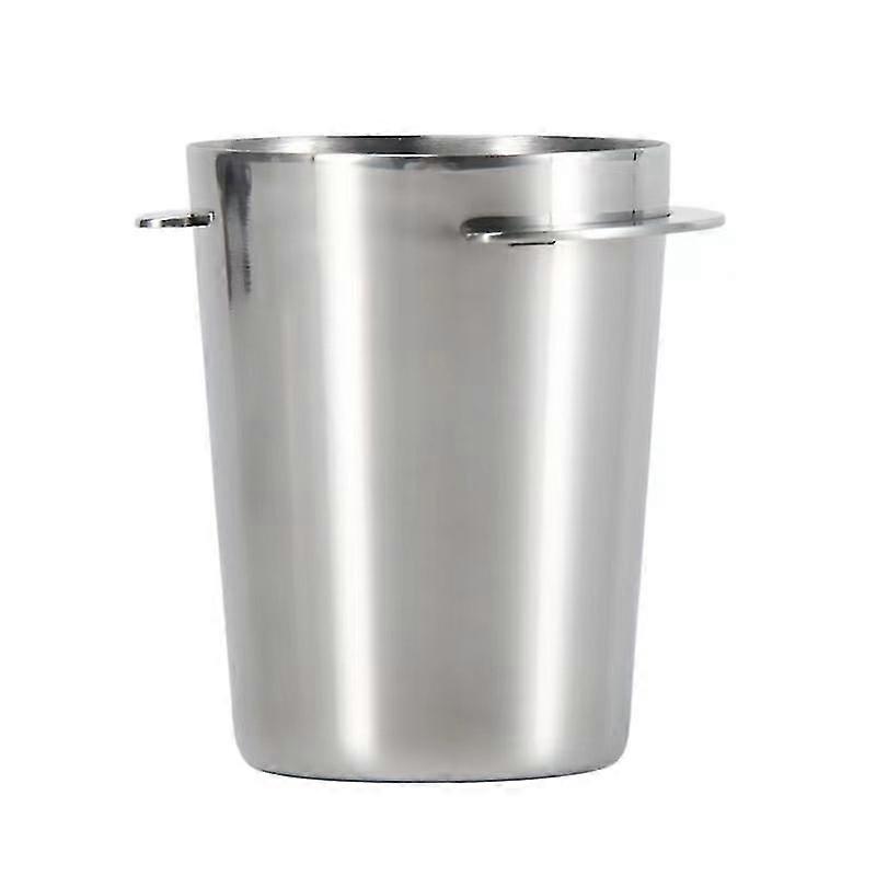 -Tazze di misurazione del caffè per macchine da caffè espresso Sniffer Gun Tazze di misurazione del caffè in acciaio inossidabile resistenti all'usura 1 confezione (argento)