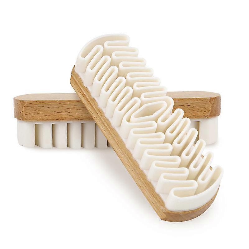 1 cleaning brush in suede wood colour