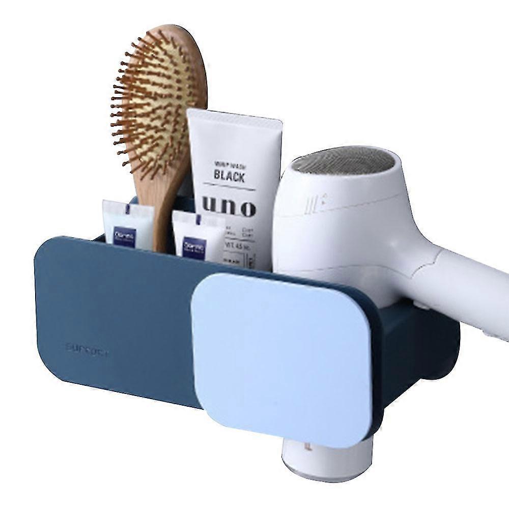 No-Drill Hair Dryer Holder - Ocean Blue