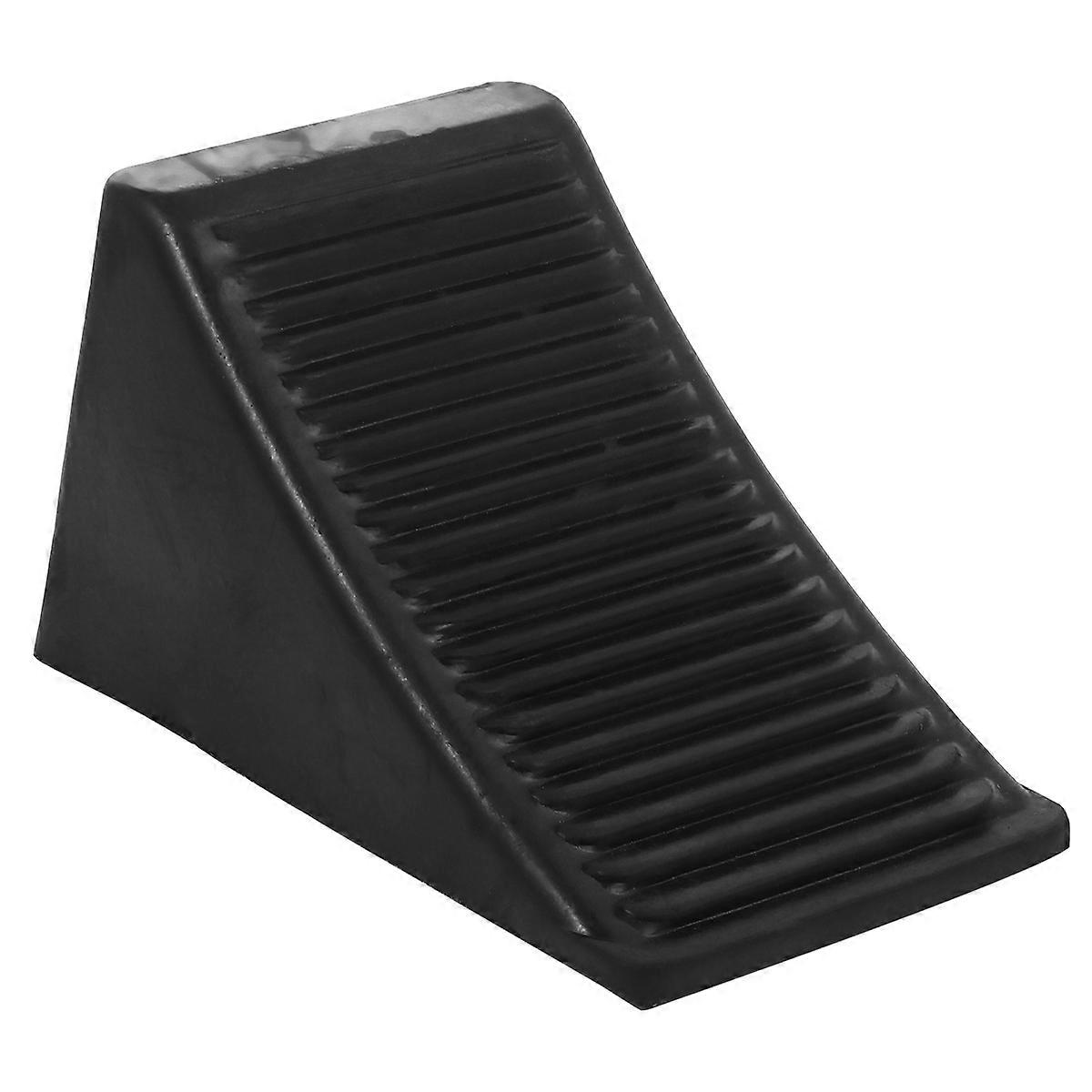 Rubber Wheel Chock Heavy Duty Block Kerb Ramp for Vehicles Caravan Trailer