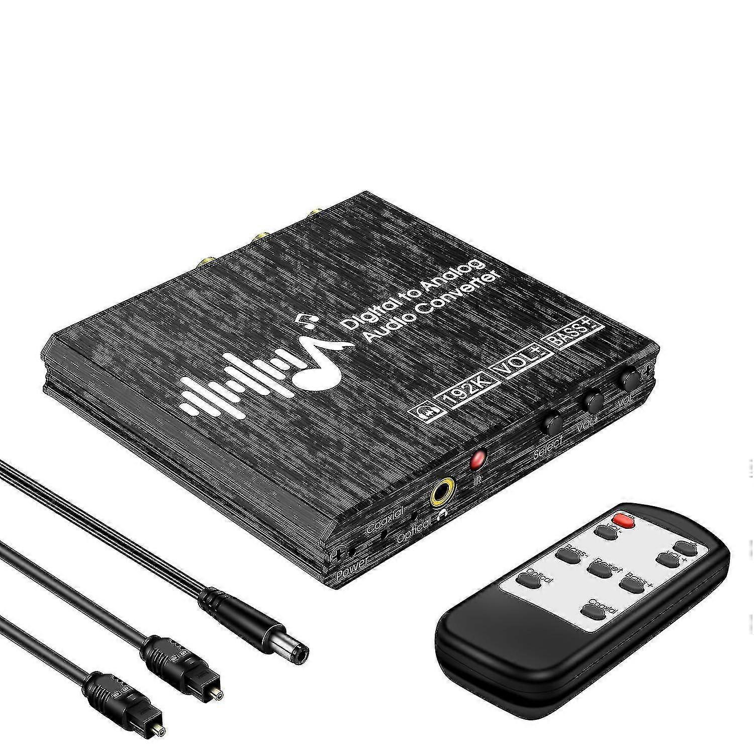 Remote volume and adjustable optical/co, 19Hz Dac digital to O converter Yanlieso