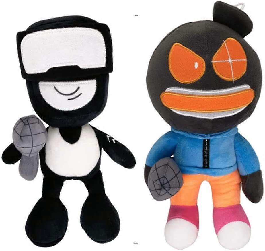 2PCS,Friday Boyfriend Plush Tank Man Plush Whitty Plush