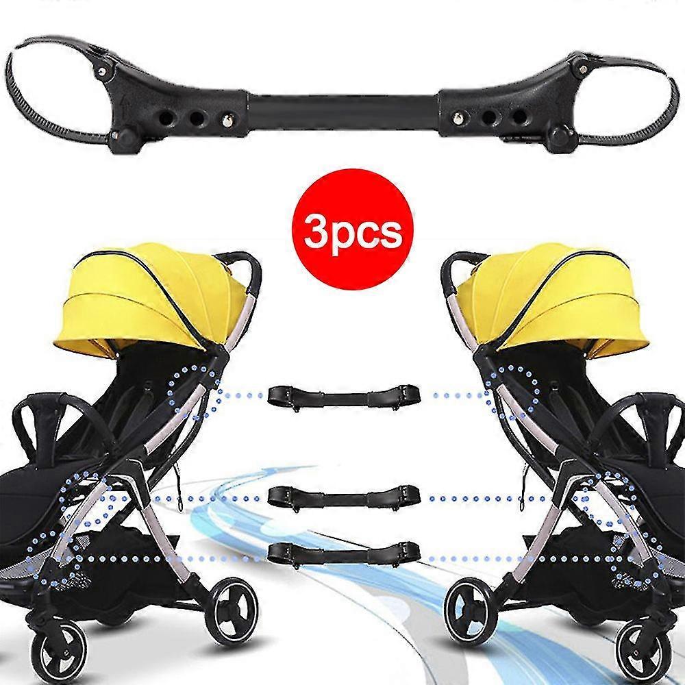 Twin Baby Stroller Connector 3pcs Universal Infant Cart Joints Adjustable Connect Strap Linker Hook-MXBC