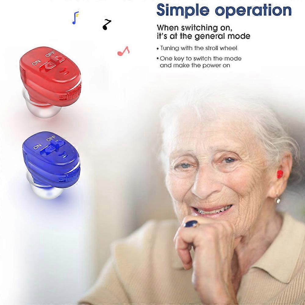 Elder Rechargeable Hearing Aid Mini Invisible Adjustable Tone Sound Amplifier Portable Hearing Aids