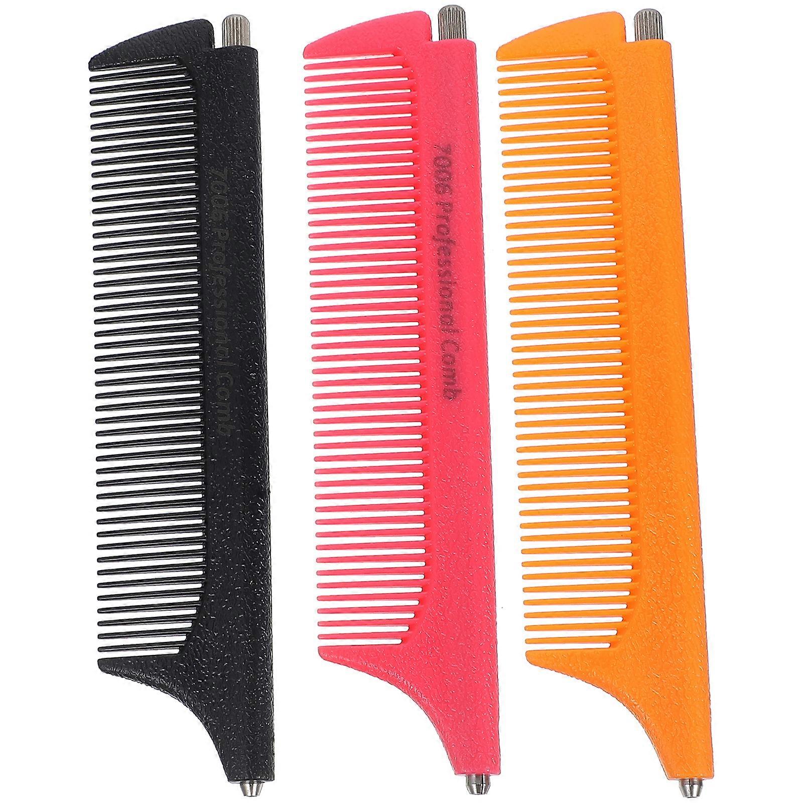 3 Pcs Highlight Comb Salon Comb Anti- Static Teasing Comb Rat Tail Teasing Comb Tail Comb