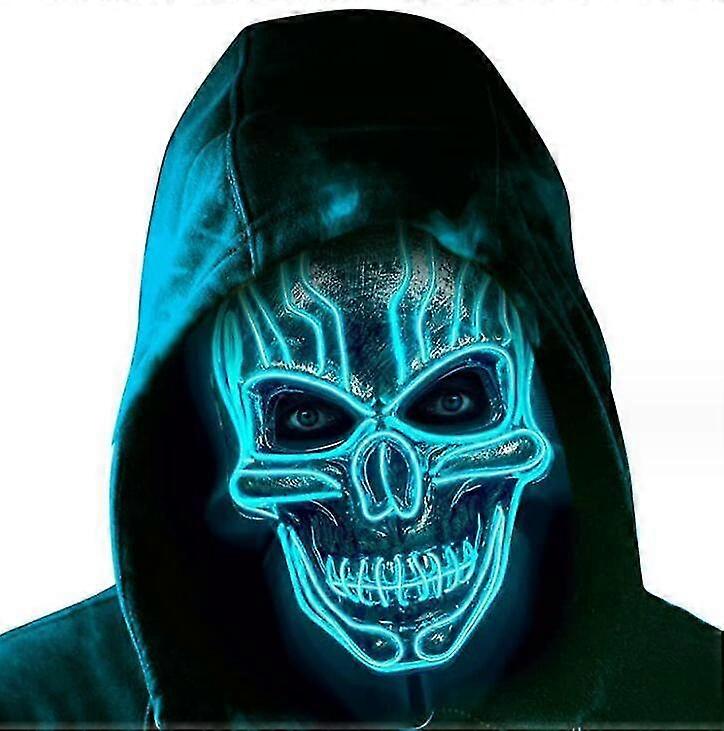 قناع مخيف هالوين تضيء قناع