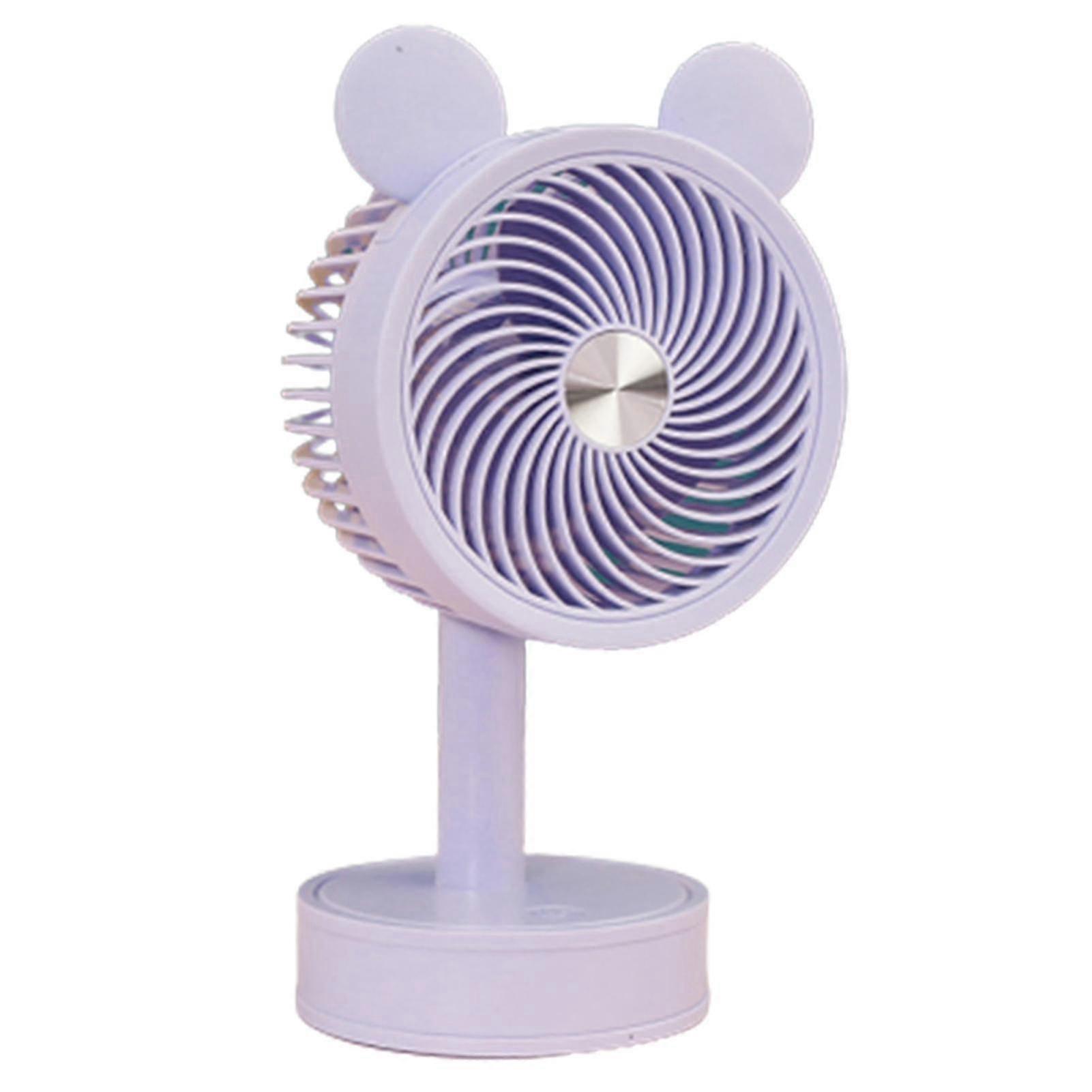 Small Desktop Fan With 3 Speed Adjustable Angle Usb Powered For Home Office