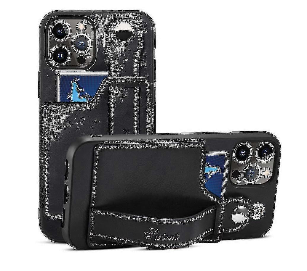 Case For Iphone With Card Holder Shockproof Skin-friendly Silicone