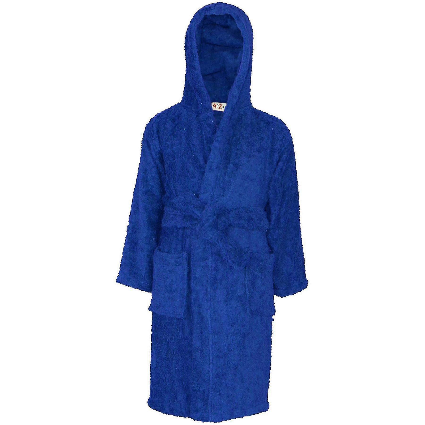 Albornoz unisex con capucha Royal Blue Towel