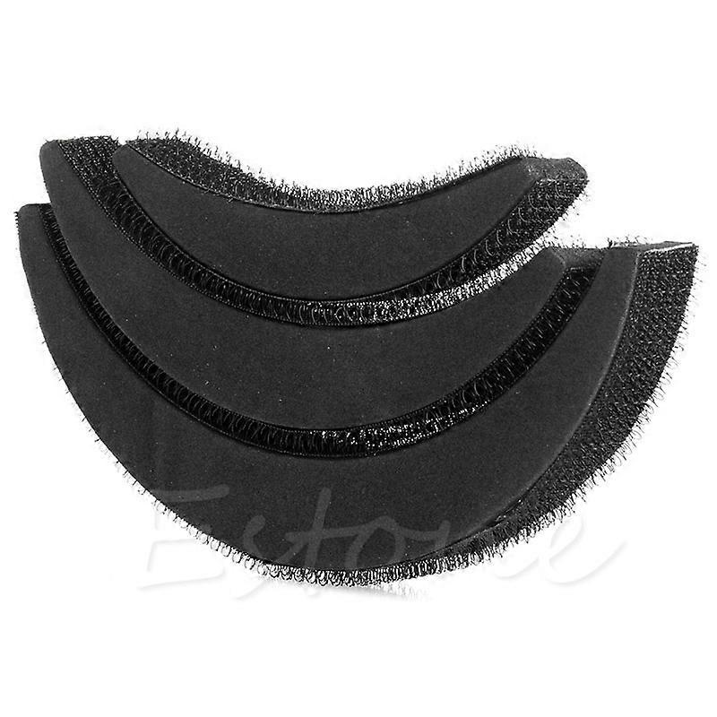 1 Set 3Pcs Fluffy Crescent Hair Styling Tool Bump Foam Sponge Pad Insert Wedding