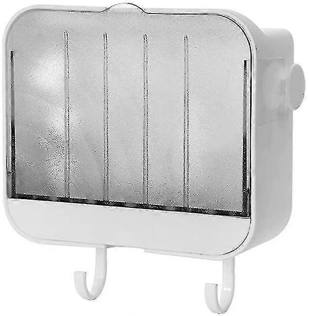 Wall Mounted Soap Dish, Soap Holder For Bathroom Shower Kitchen With Drain