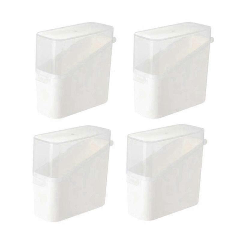 Sliced Cheese Container for Fridge, 4 PCS Cheese Storage Box with Flip Lid Cheese Keeper Cheese Saver Holder