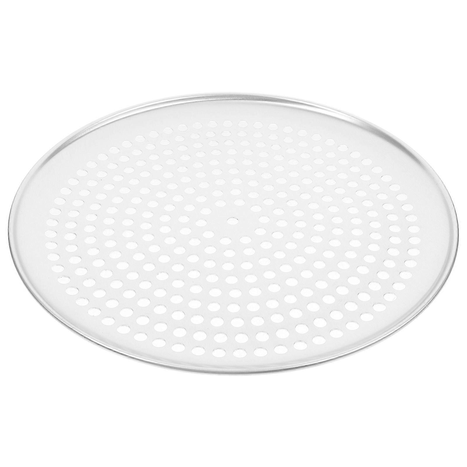 Plaque de cuisson à pizza en alliage d’aluminium avec trous Plaque de cuisson à pizza Plateau à pizza de four domestique