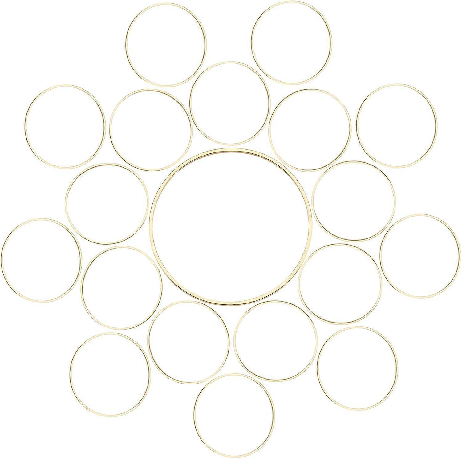 1 Box 200pcs Round Circle Beading Hoop Earring Finding Pendant Accessories Frames Connectors Linking Rings Bulk for Jewelry Making DIY Craft Art Creat