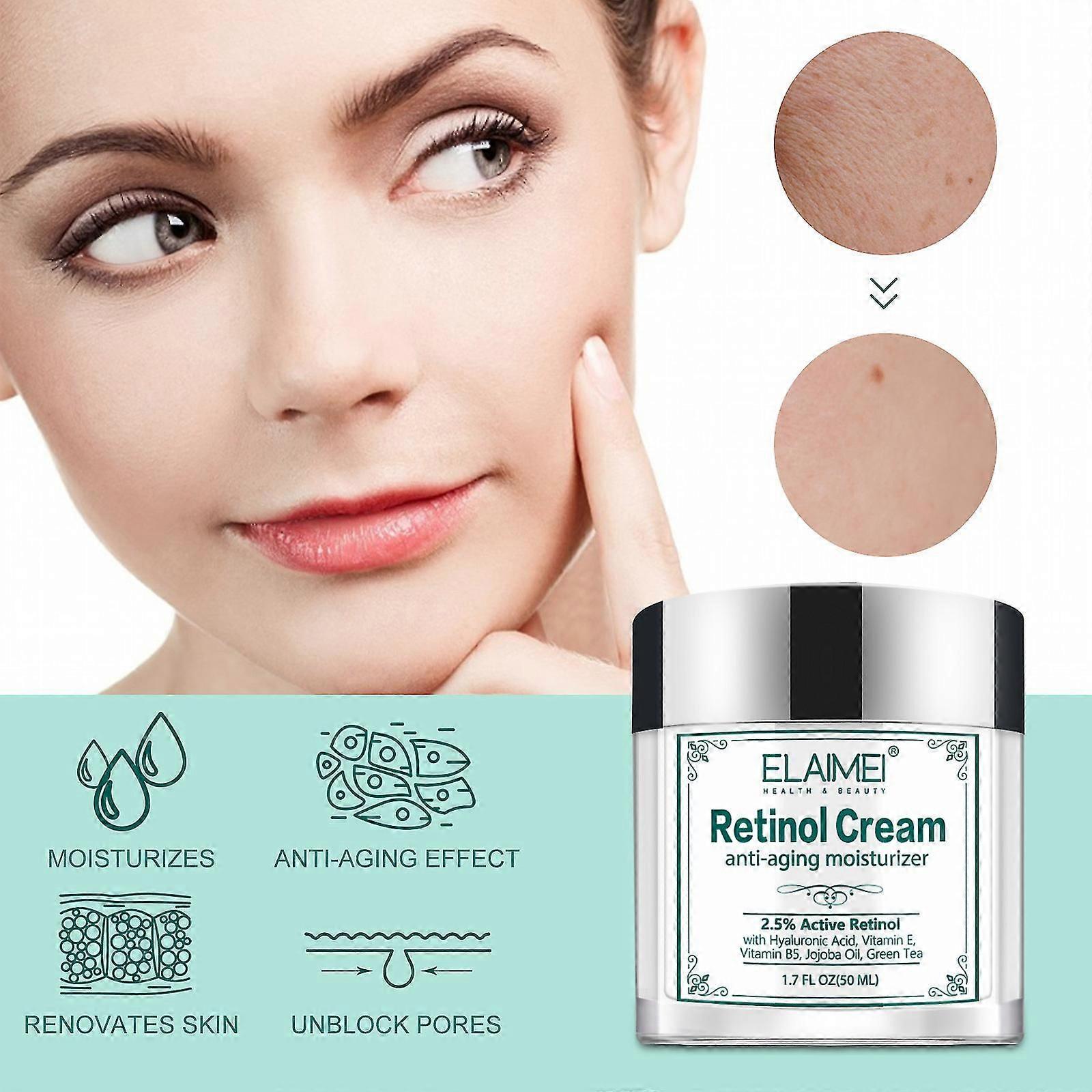 Retinol Face Serum Essence Cream Fade Fine Lines Anti-aging Anti-wrinkle