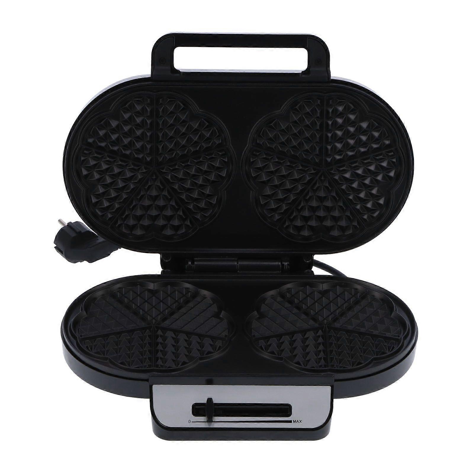 MultiFunction Breakfast Maker 1200W Double Plate NonStick Coating Waffle Maker for Food Making
