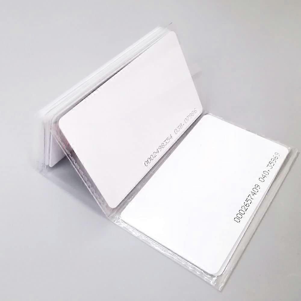 White 10pcs RFID Card Proximity ID Smart Card Tag 0.8mm Thickness Read Only Card for Access Control System