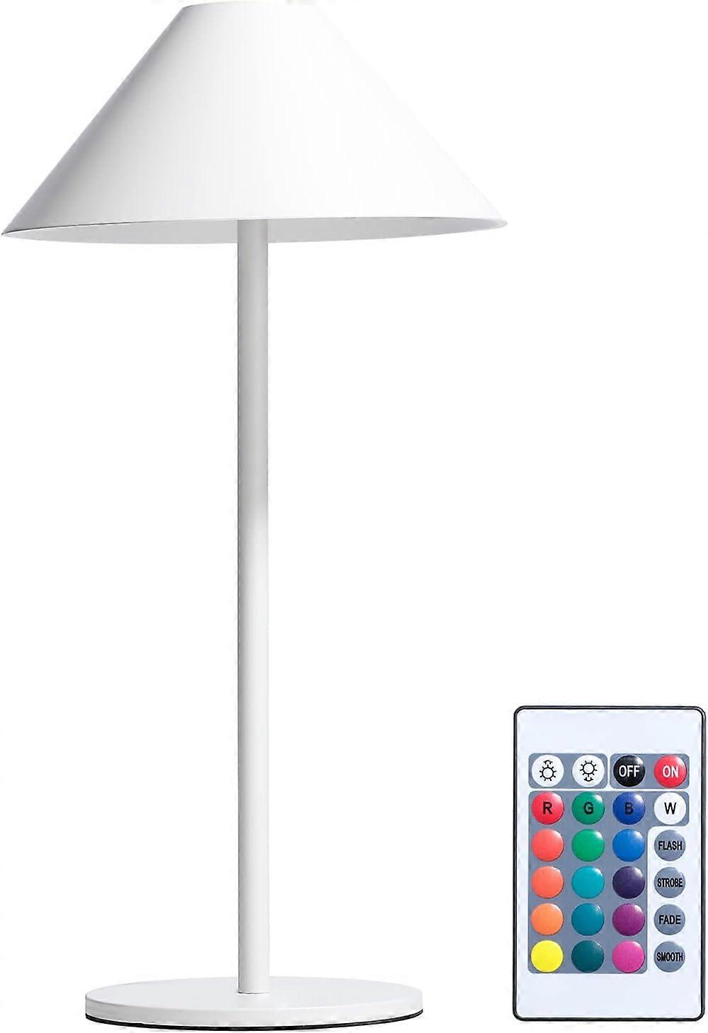 Modern RGB LED Cordless Touch Control Table Lamp for Couple Dinner