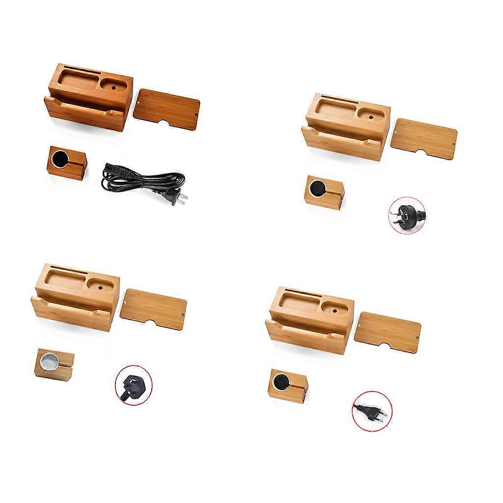 Handyhalterung Bambusholz Ladestation Dock All-in-1 Ladestation Schnellladestation für Handys Uhr A-irpods