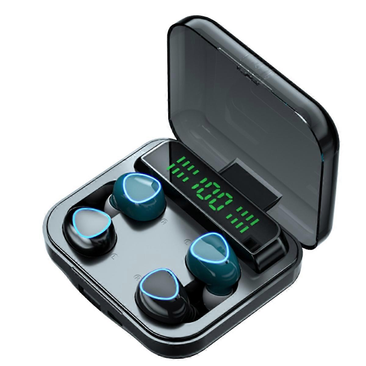 M22 Couple Wireless Headphones Touch Digital Display Bluetooth Headphones Dual Earbuds Noise Cancel