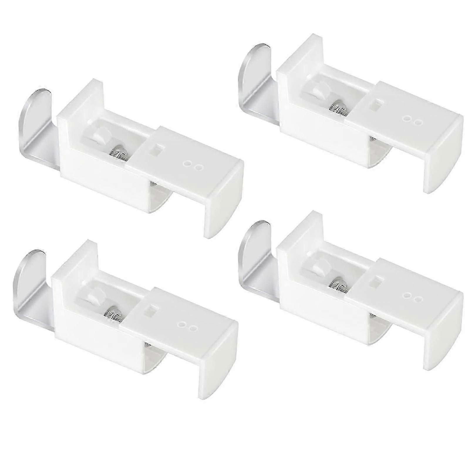4pcs 20mm Adjustable Range Easy Install Bracket Roller Blind Clamp Support