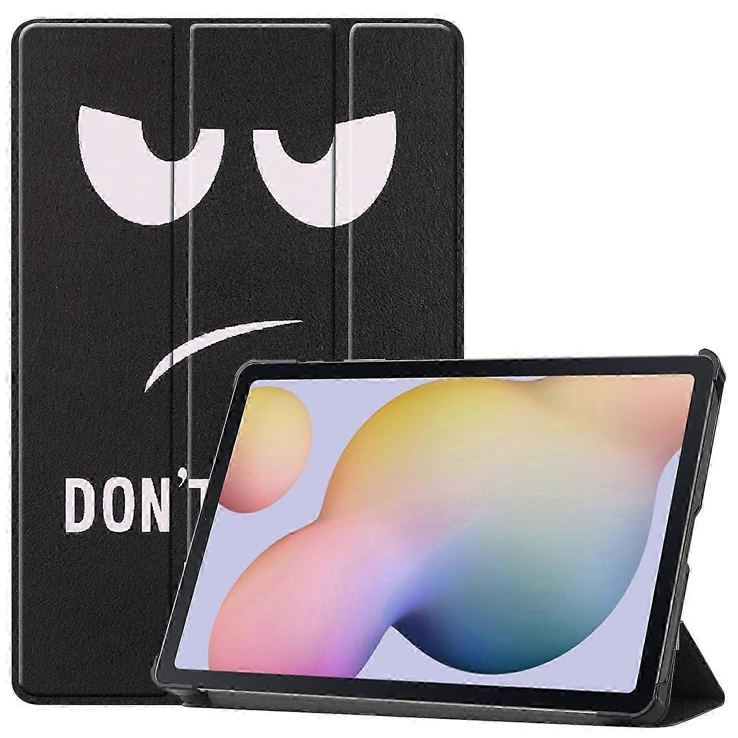 Pattern Printing PU Leather Tri-fold Stand Tablet Shell for Samsung Galaxy Tab S7 T870 / S8