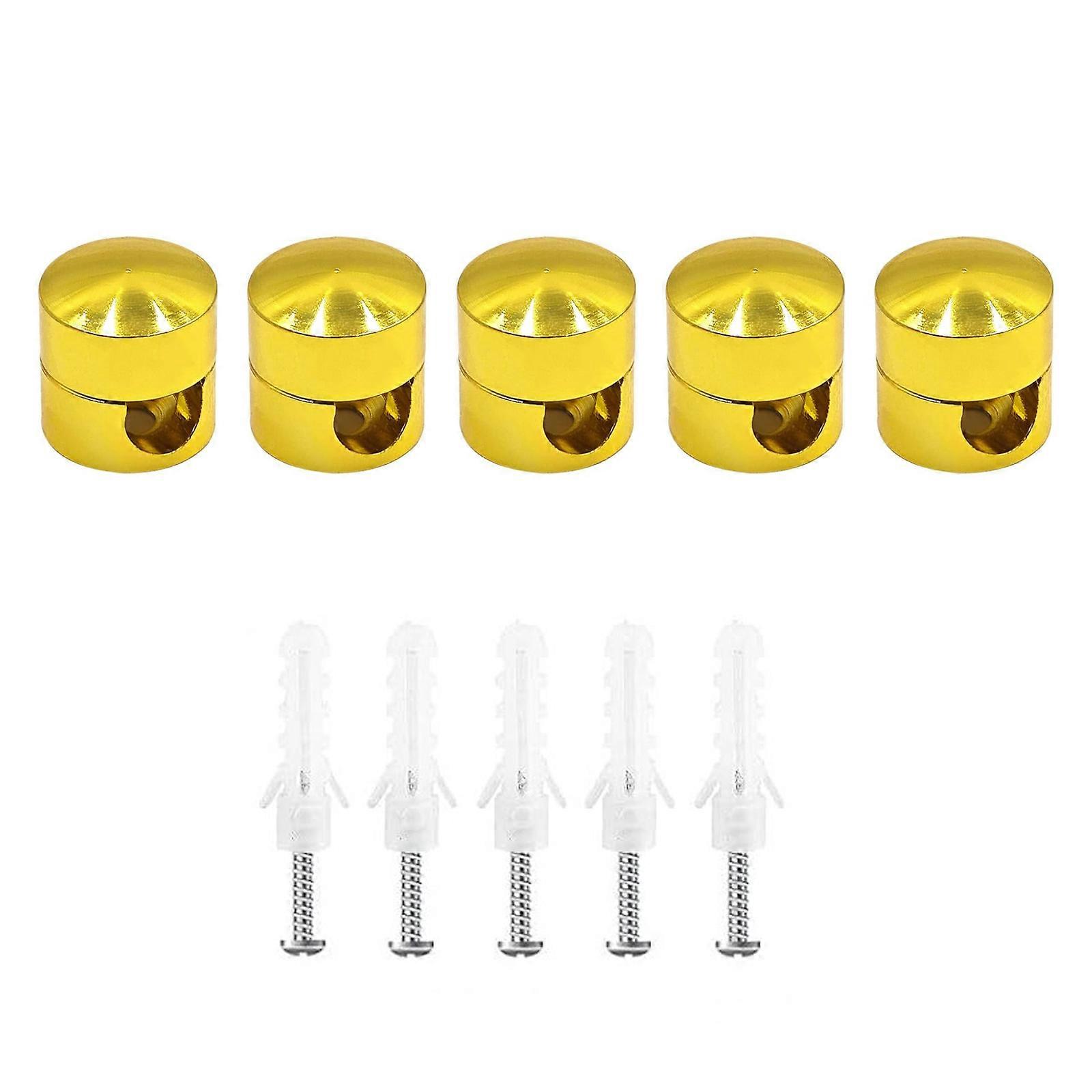 5Pcs Durable Wire Clamps for Cable Organization Universal Cable Anchors for Efficient Space Saving and Neat Environment  Gold