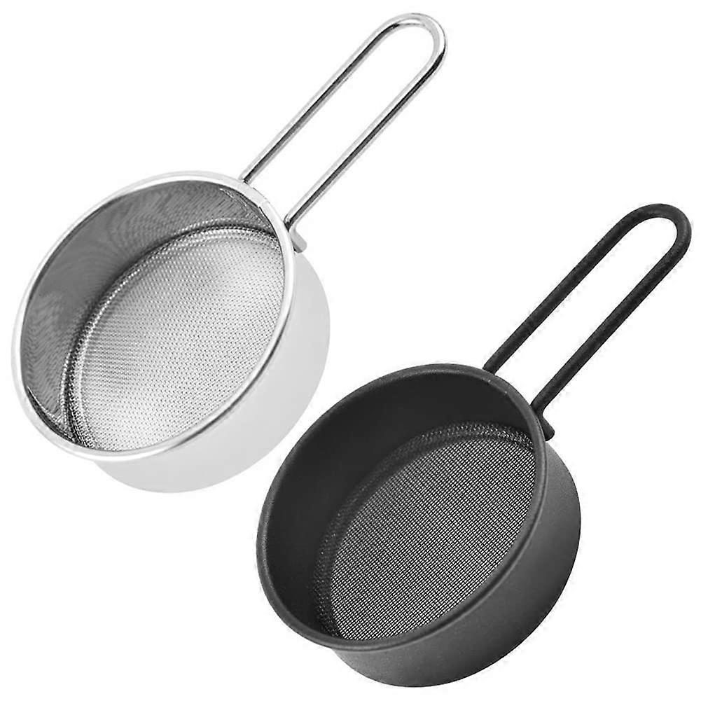 Stainless Steel Flour Sifter and Shaker Set, 2 PCS, Fine Mesh for Baking, Durable Kitchen Tool for Cake and Pastry