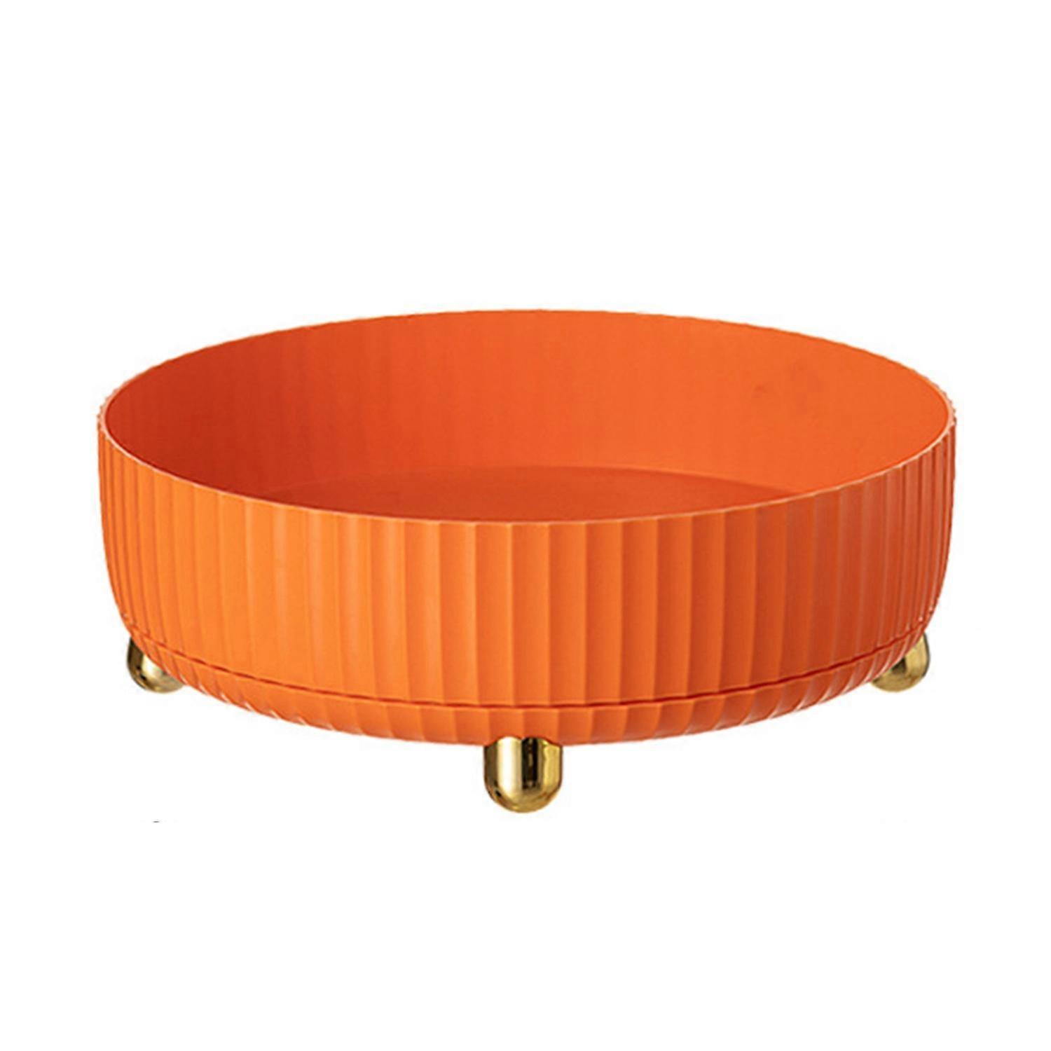 Makeup Storage Case Large Capacity Plastic 360 Degrees Rotatable Desktop Organizer Home Supply