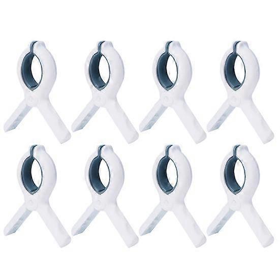 8 Pcs Clothes Hanging Clips Non-slip Big Grip Smooth Edges Windproof Size Strong Claw
