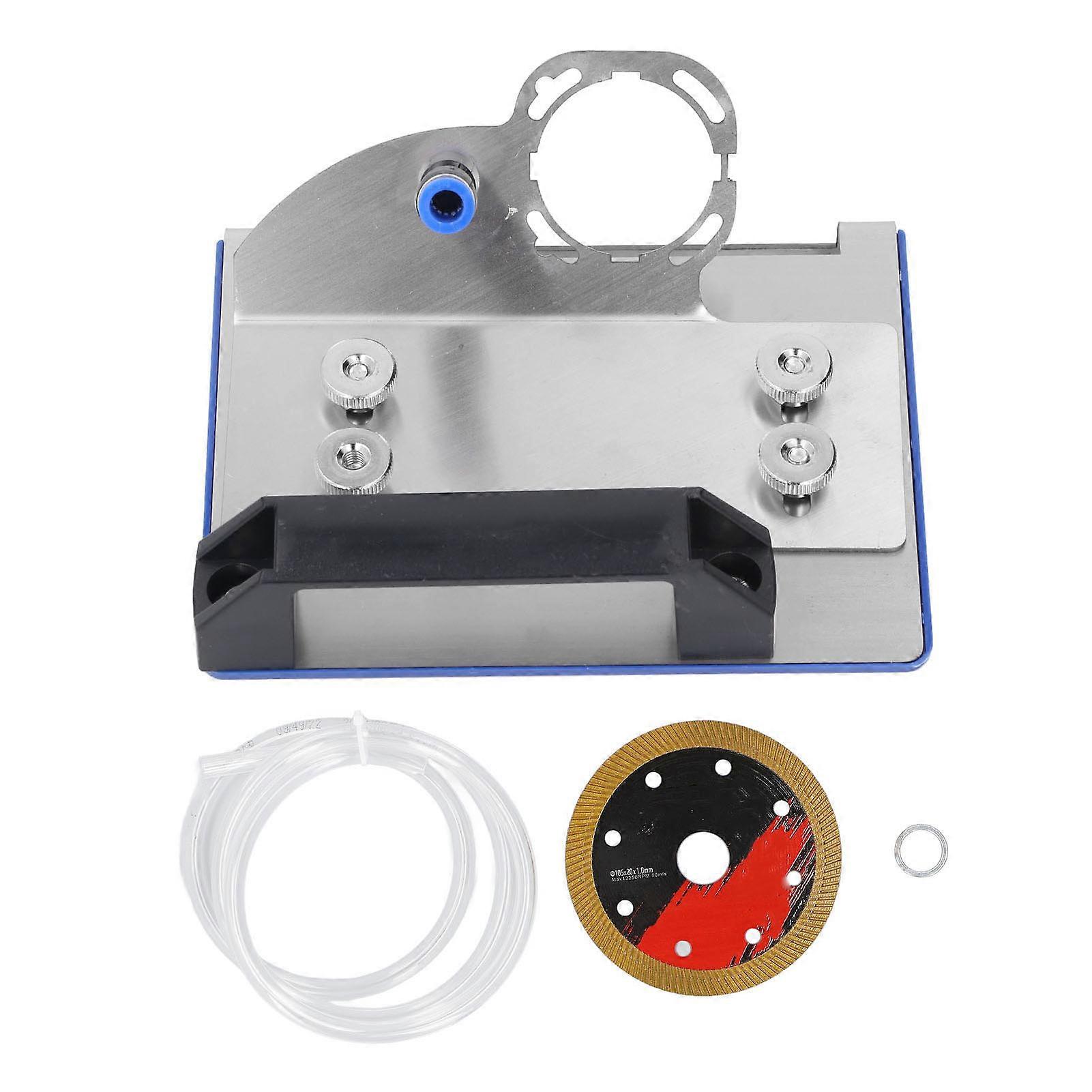 45 Degree Tile Chamfering Tool Secure Clamping Tile Chamfer Cutting Stand with Water Hose for 100 Type Angle Grinder