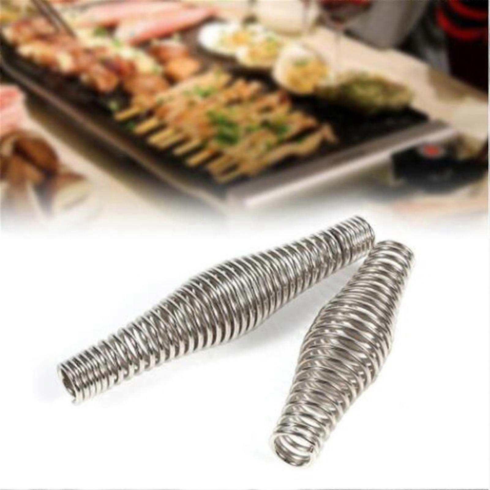 2pcs Multipurpose Bbq Spring Handle Durable Cool Touch Stove Spring Handle Grip Grill Stove Pit Door Handles