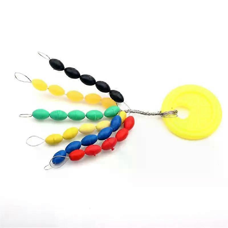 Grains Rubber Multicolor Float Stopper for Space Beans Oval Shape Fixed Buoys Fishing Bobber Float Stops Fishing Accessories