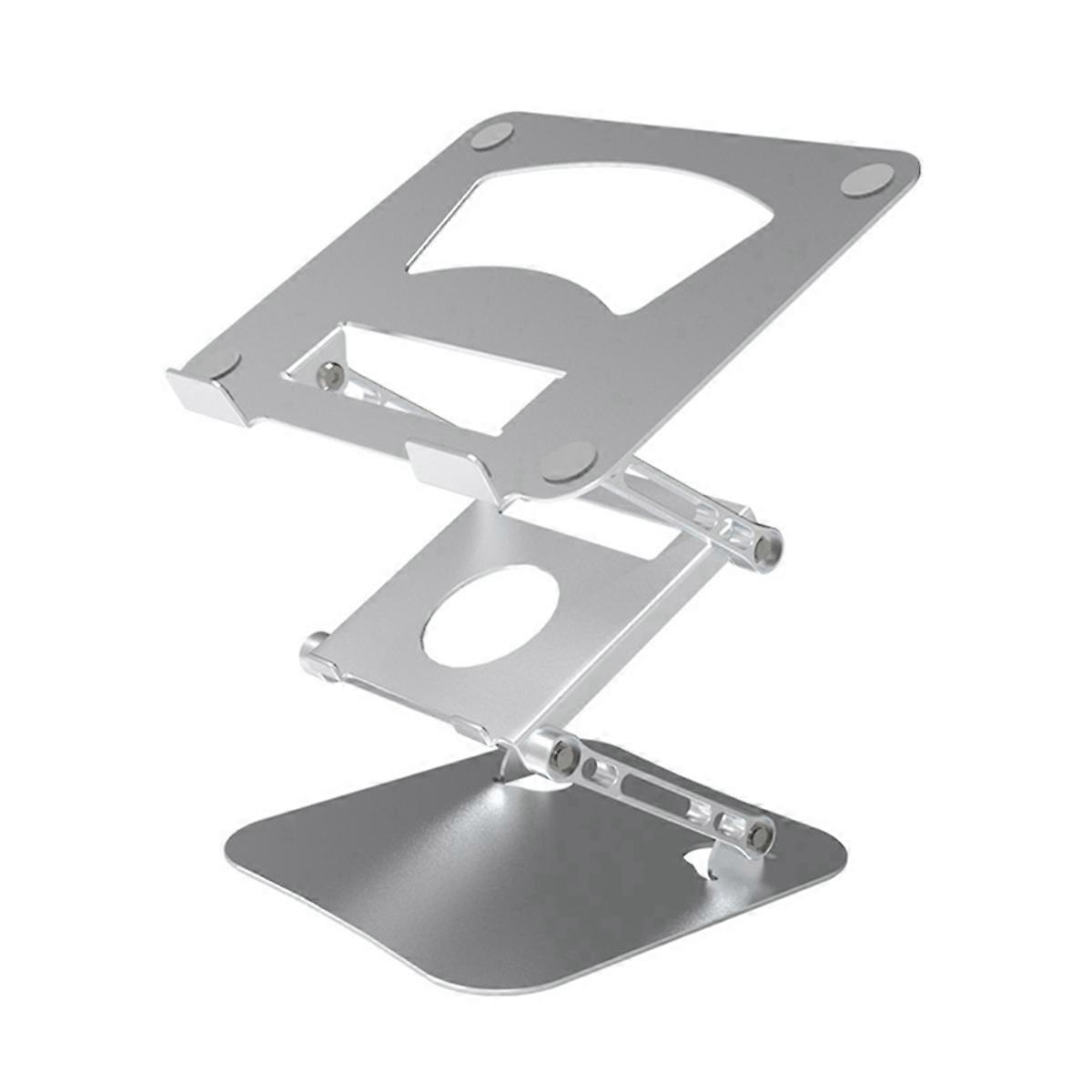 Aluminum Alloy Cooling Laptop Stand Foldable Double-Layer Laptop Stand for Computer Silver