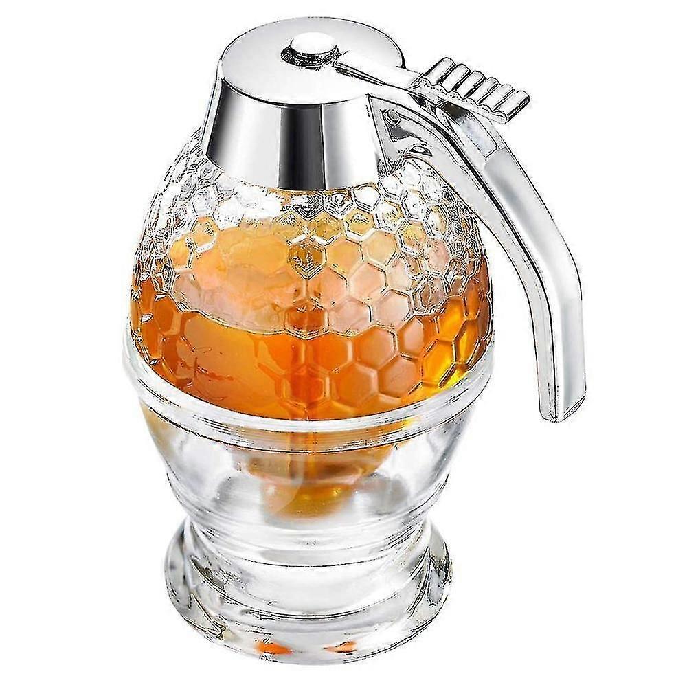 Honey Syrup Dispenser, 200ml Honey Dispenser Jar Container Acrylic