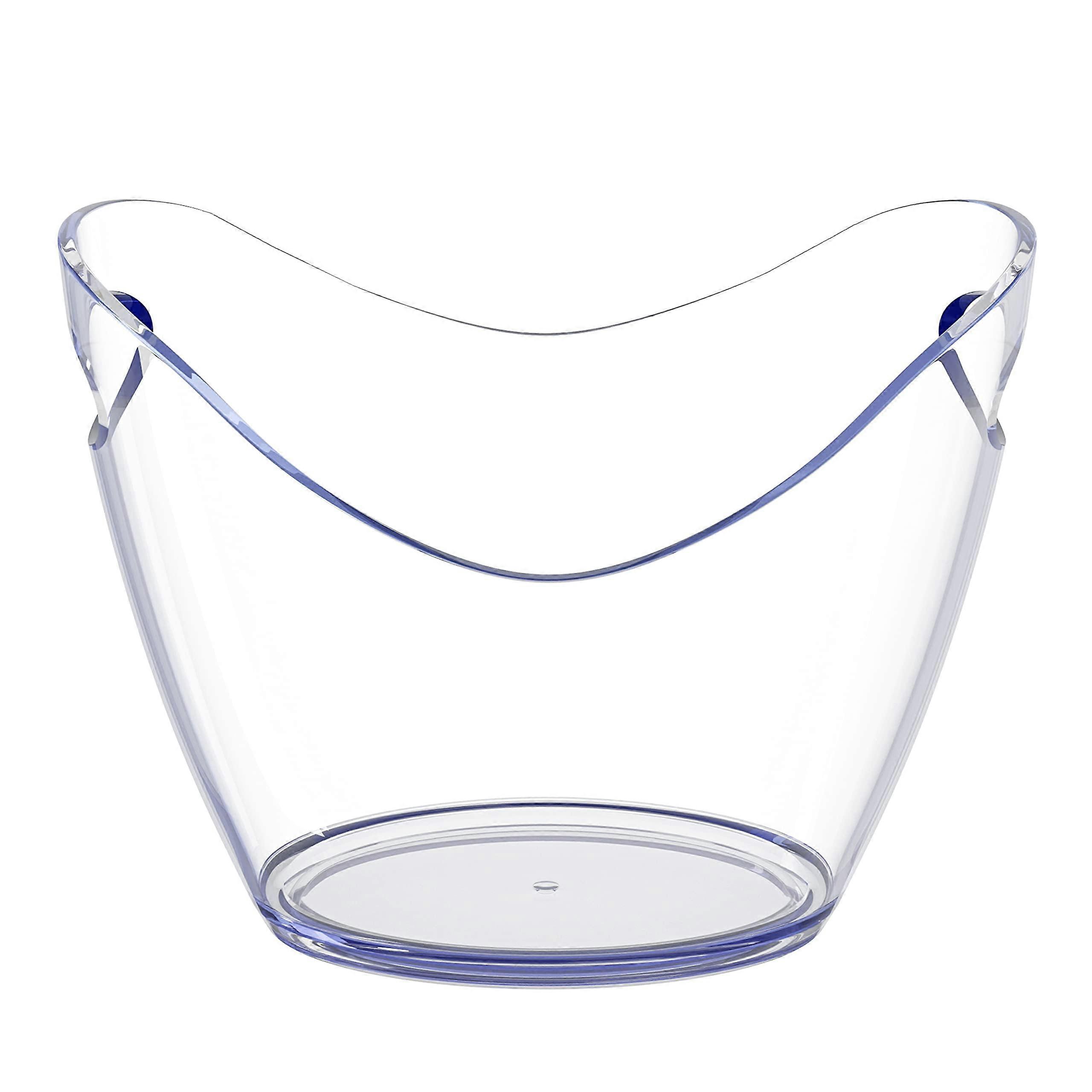 Clear Acrylic Ice Bucket For Chilling Bottles, 3.5 Liter Capacity, Transparent Barware