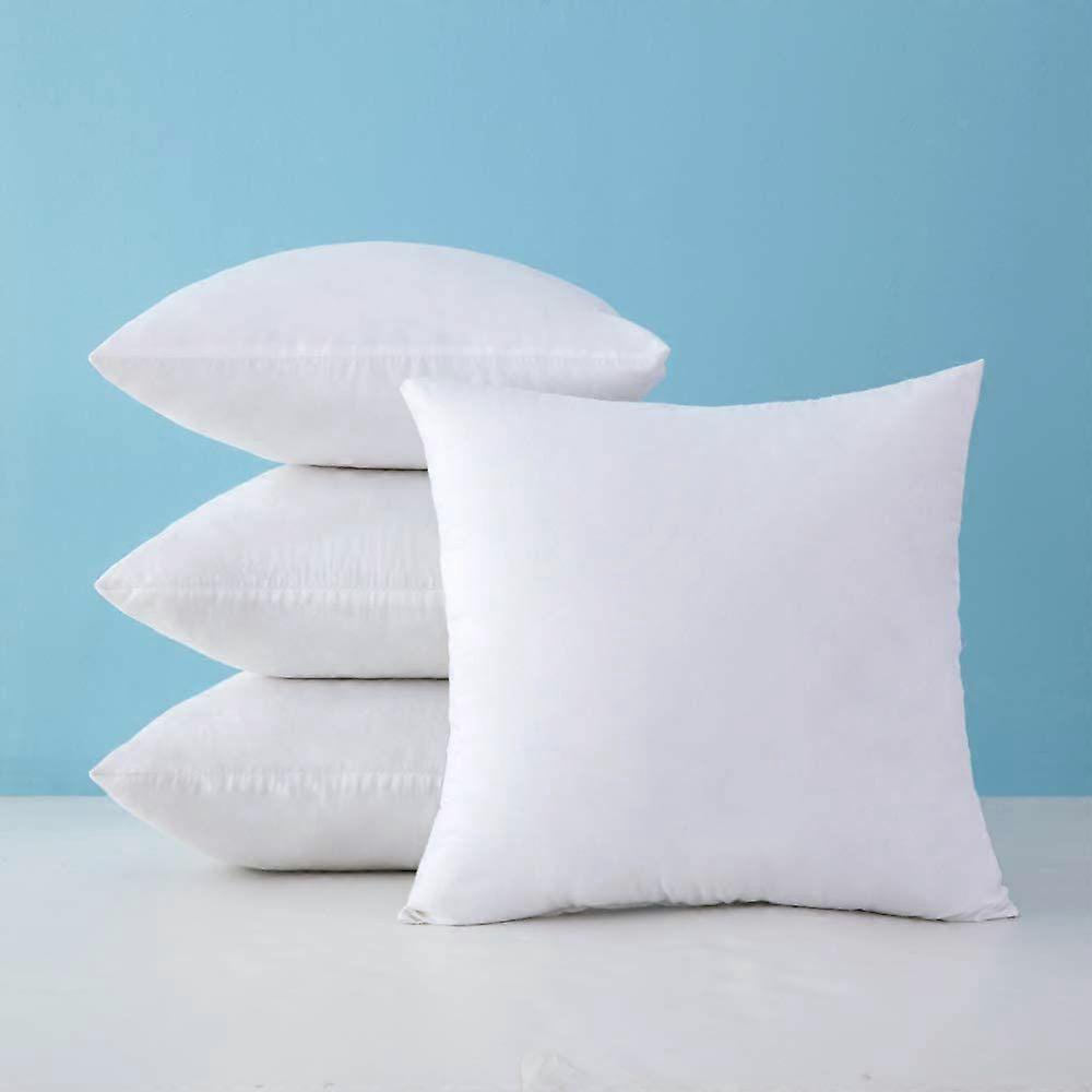 Pack Of 4 Hypoallergenic Premium Pillow Inserts Decorative Pillow Stuffers Square Form