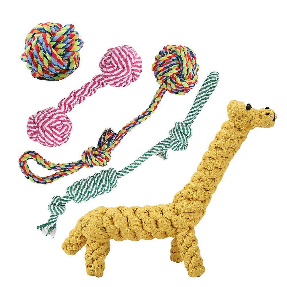 Puppy Cotton Chew Knot Rope Toy for Dog Training, Durable 100% Cotton, Medium Size, Perfect for Tugging and Fetching
