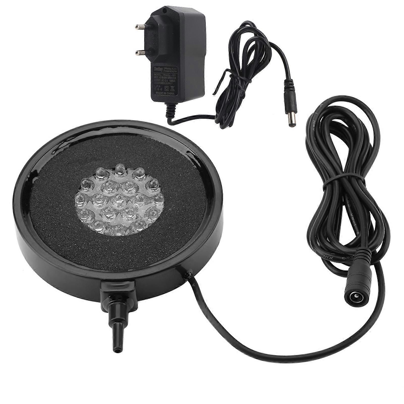 LED Aquarium Air Bubble Stone Light Color Changing Lamp Fish Tank Decor EU Plug 100-240V
