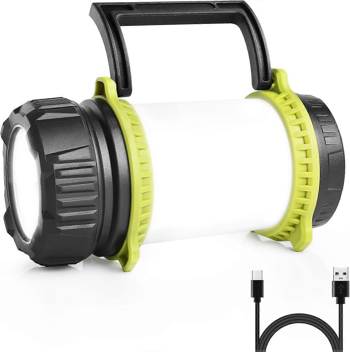 LE LED Handheld Lantern, Dimmable Camping Lantern, Rechargeable Super Bright 500lm CREE LED Handheld Lantern with Warning Light for Camping, Fishing,